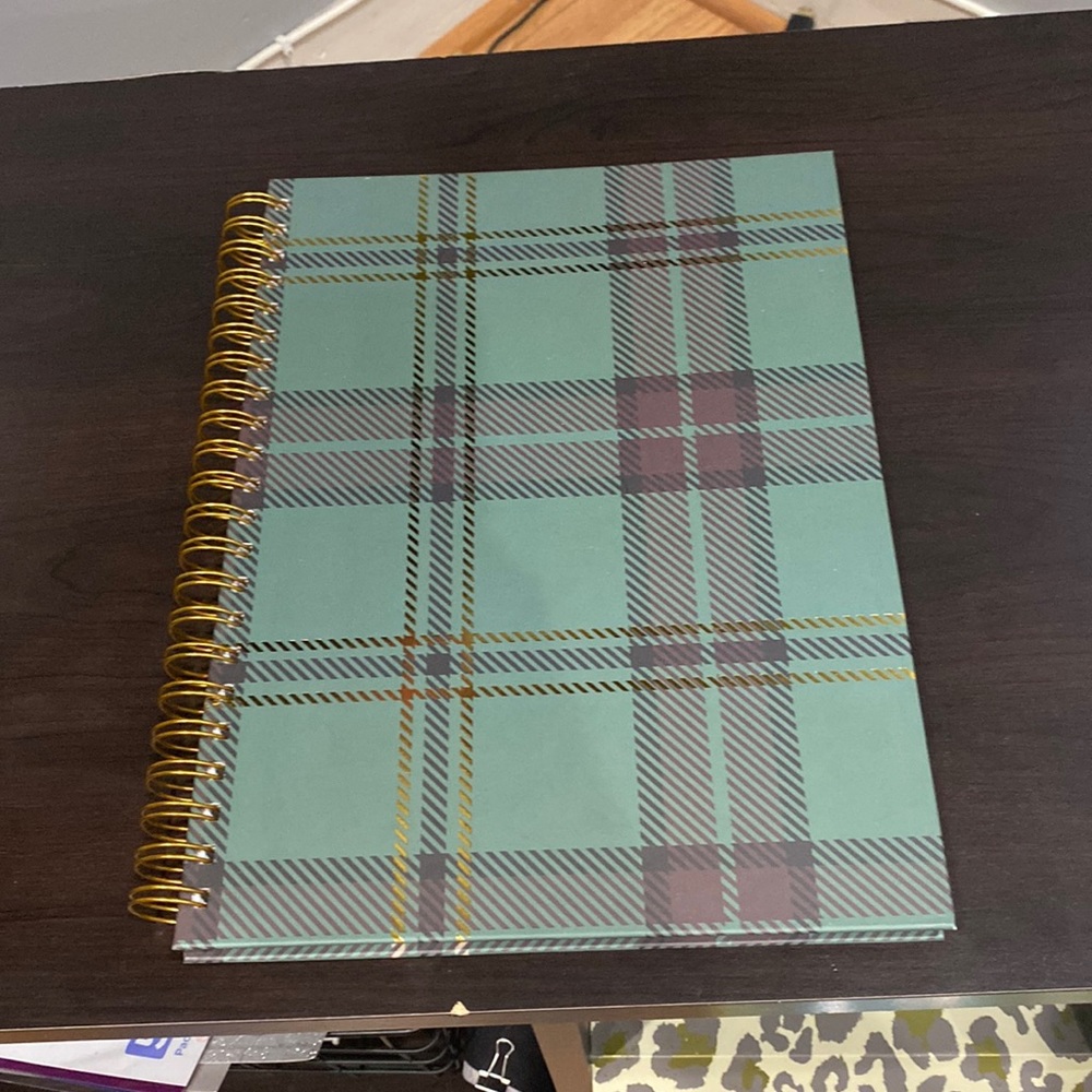 Plaid notebook